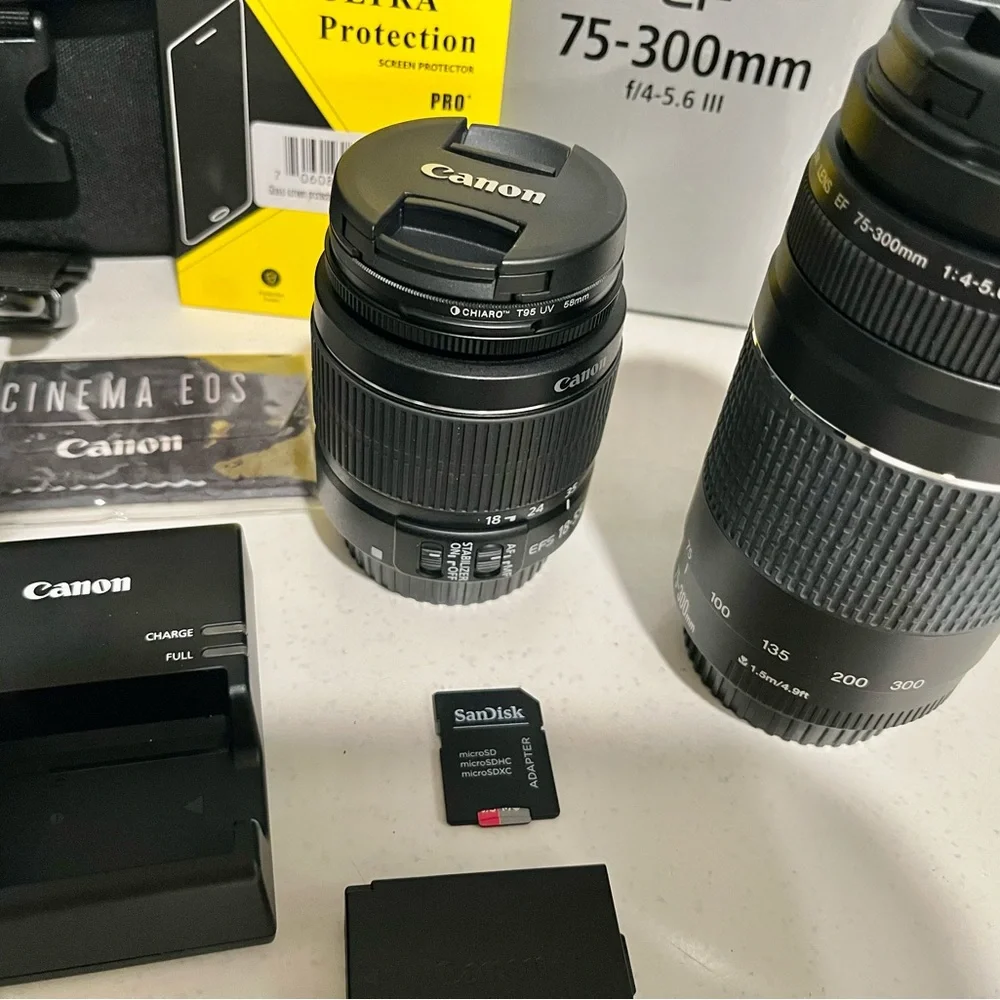 Canon EOS Rebel T6 DSLR Camera Kit - Black